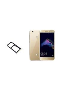 EgeTech E&t-trade Huawei P9 Lite 2017 Sim Ve Hafıza Kart Kapak Aparatı Metal Çekmece - Gold