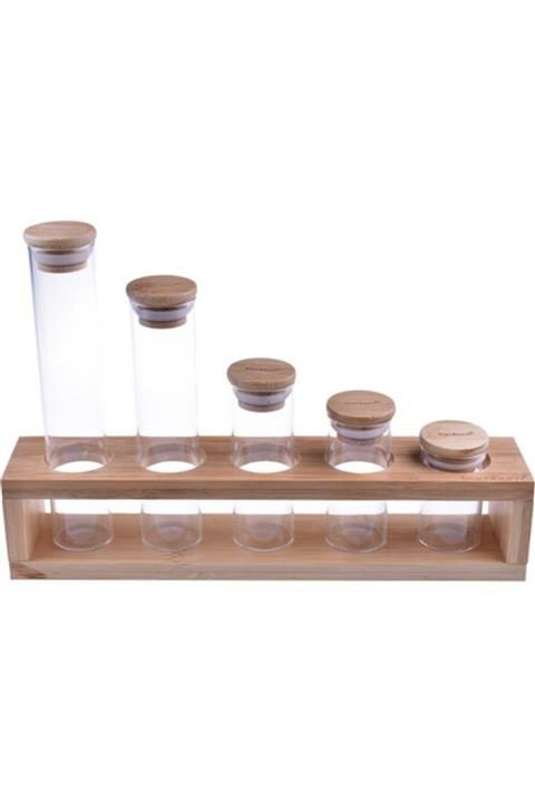 Bambum Helena 6 Parça Cam Baharatlık