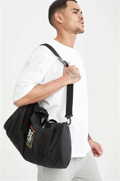 YILDIRIMSPOR Erkek Siyah Baskılı Spor Çantası St0560