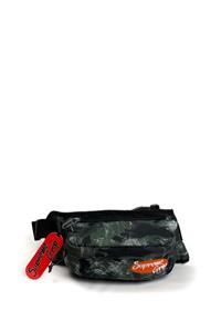 Supreme Bumbag Embroidery Kamuflaj Çift Cepli Bel Çantası