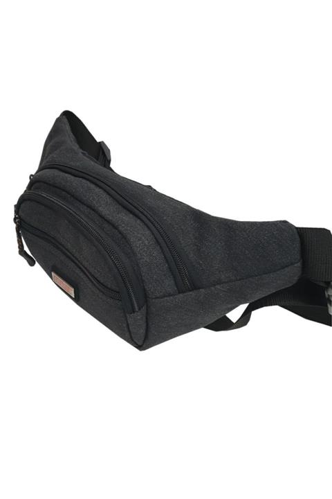 SEVENTEEN Siyah Renk Spor Bel Çantası