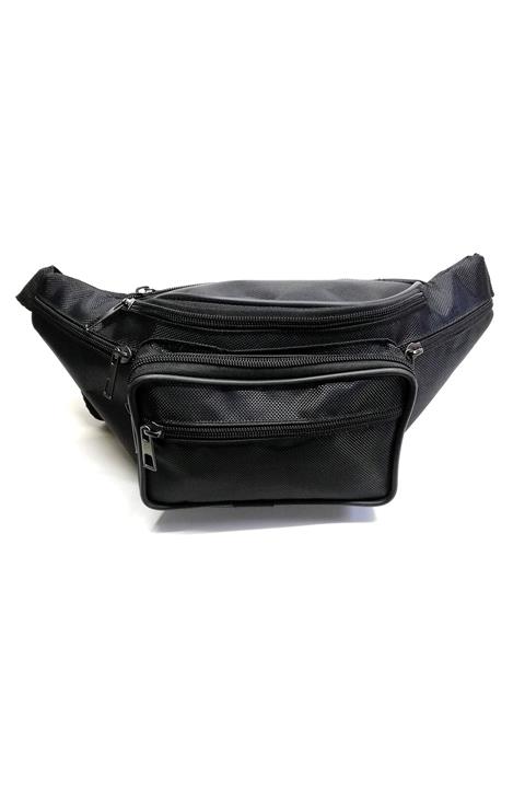 Cascades Leather Siyah Renk Gizli Iç Cepli Geniş Hacimli Büyük Freebag Bez Bel Çantası