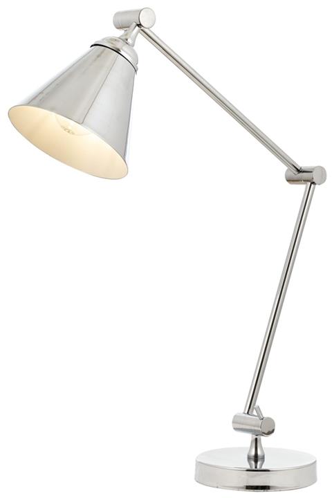 Avonni Krom Kaplama Masa Lambası E27 Metal 45x15 cm