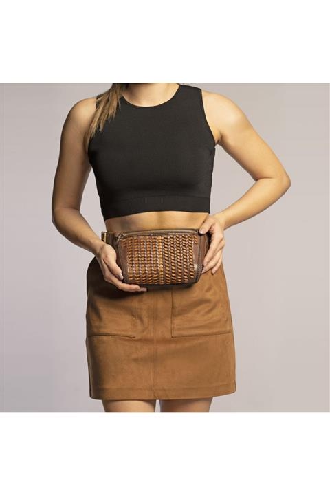 GÖN Handmade Deri Bel Çantası (Ple Bur)