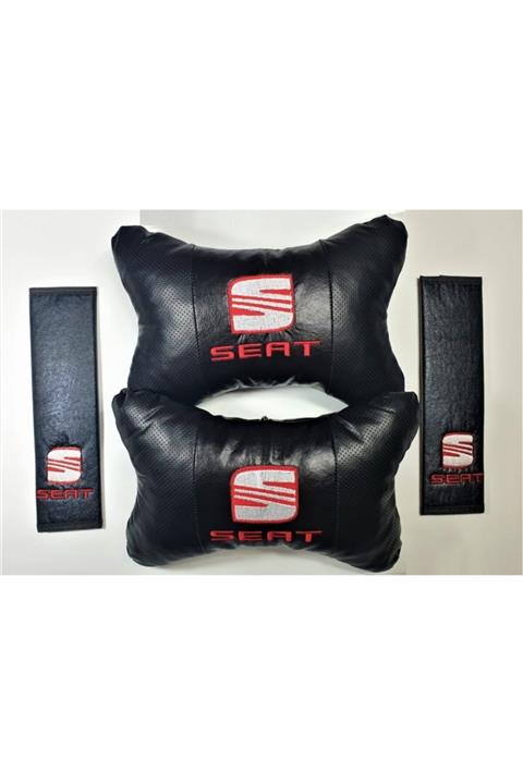 BsElektronik Seat Papyon Yastık Boyun Yastığı + Emniyet Kemeri Kılıfı Takım