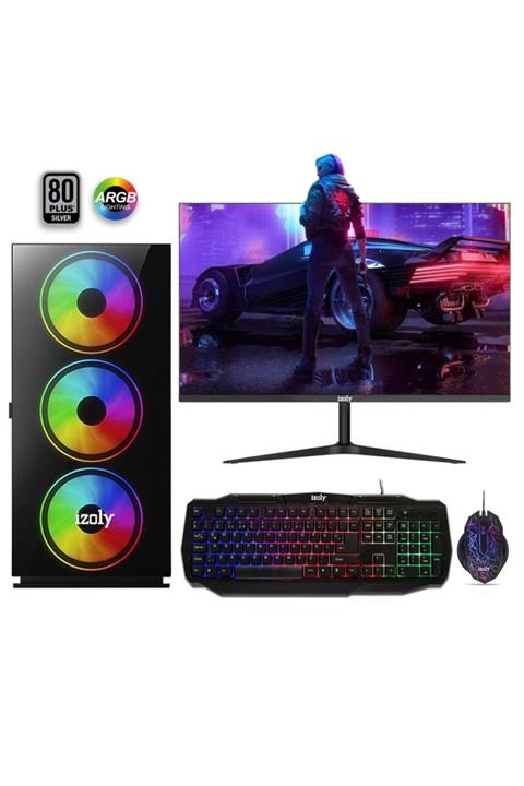 IZOLY Garroti5 3470 8gb 256gb+320gb 4gb Rx550 24''oyun Bilgisayarı