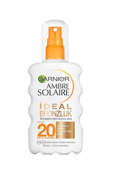 Garnier Ambre Solaire İdeal Bronzlaştırıcı Etkili Güneş Koruyucu Sprey GKF20 200ML