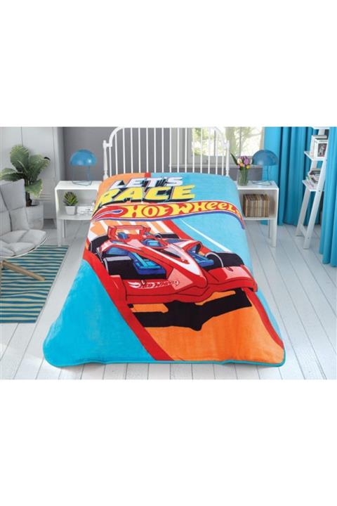 Taç Hot Wheels Racing Lisanslı Tek Kişilik Battaniye