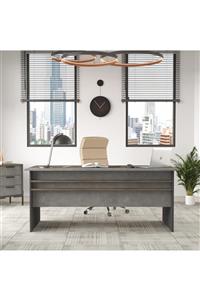 L'occi Concept Darian A Ofis Masası 180cm*90cm Kahve-beton-antrasit Dr1-cga