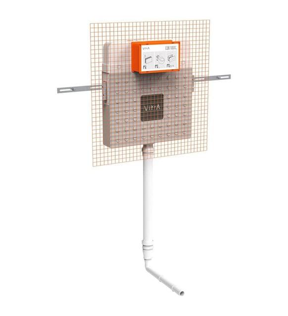 VitrA V8 768-1700-01 Gömme Rezervuar, Helataşları Için, 3/6 L