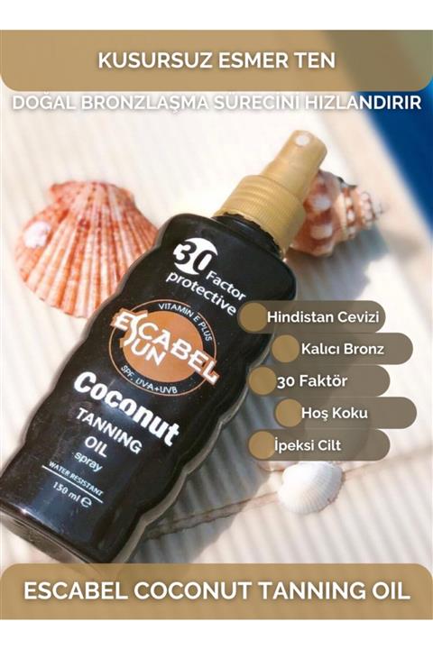 Escabel Bronzlaştırıcı Hindistan Cevizi Yağı Spf30+ 150 ml