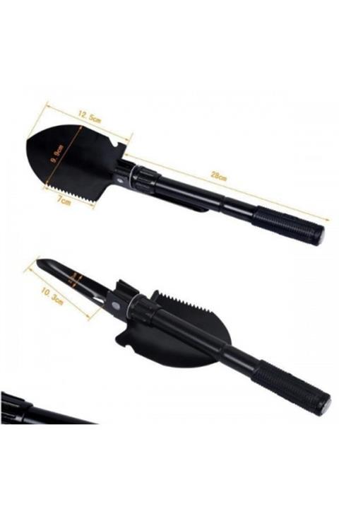 EvimShopping Taşıma Çantalı Pusulalı Katlanır Portatif Kazma Kürek Seti