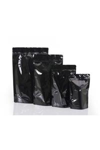 onlinepoşet Siyah Alüminyum Kilitli Doypack 500 Adet - 8,5x14,5 Cm