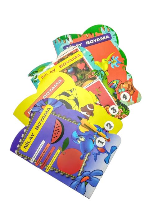 MANGO Intimates 4 Adet Boyama Kitabı Seti Ve Boya Kitabı Her Biri 16 Sayfa Eğitici Çocuk Kitapları