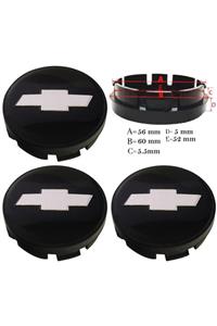 Mitsubishi Chevrolet Jant Göbek Arması 56*60mm Siyah Dört Adet 9070a