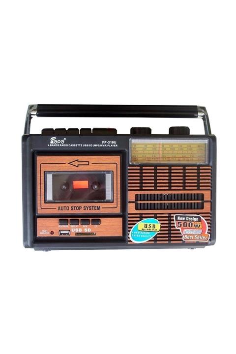 Sezy Fp-319u Nostaljik Usb Sd Fm Radyo Kaset Çalar Müzik Player