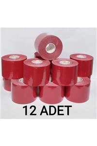 BiaTape Bia Tape Kinesio 5 cm X 5 m - Kırmızı Rengi Sporcu Ağrı Bandı 12'li