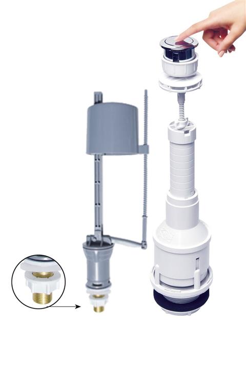 Seyzem Basmalı Su Tasarruflu Klozet Sifon Rezervuar Iç Takım Seramik