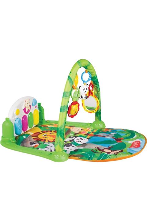 Furkan Toys Babies Piyanolu Oyun Halısı Sevimli Orman Jimnastik Merkezi 5 In1