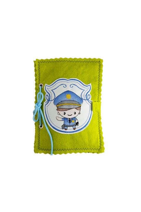 Dinootoys Montessori Eğitici Keçe Kitap Polis