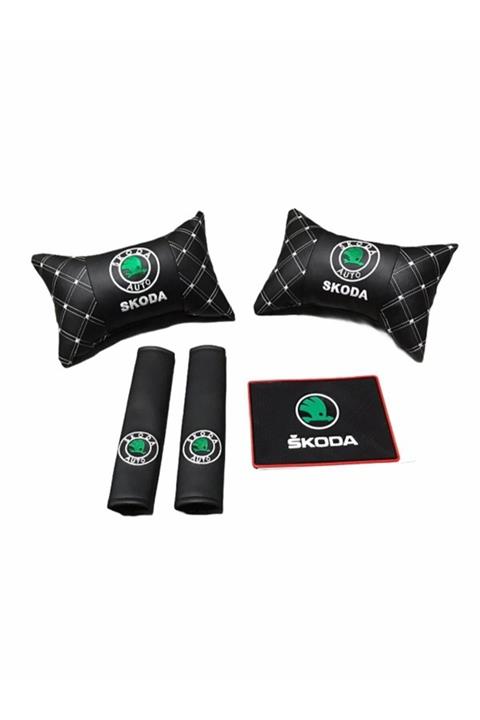 GKS Skoda Marka Araçlara Vip Deri Konfor Seti Boyun Seti
