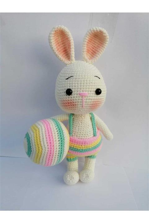 OYUNCAKPARK Tavşan Sunny Ve Topu Amigurumi Organik Oyuncak