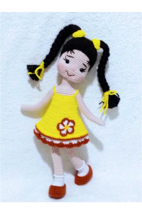 OYUNCAKPARK Sarı Çitlembik Bebek Amigurumi Organik Oyuncak