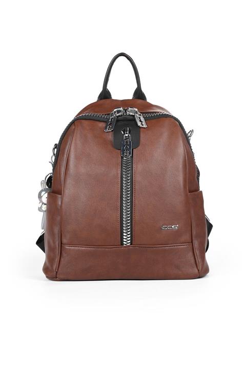 ÇÇS Kahverengi 16553 Kadın Sırt Çantası Omuz Çantası