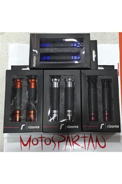 MOTOSPARTAN Elcik Takımı, Topuzlu, 22mm, Rizoma Tipi Bakır