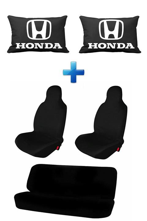 ERSESUAR Honda Ticari Oto Koltuk Servis Kılıfı Ve Araç Boyun Yastığı 2'li Aksesuar Setiseti