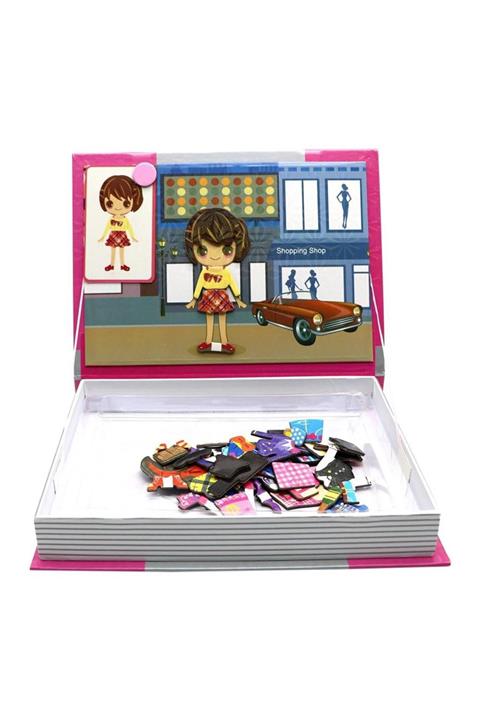 Universal Magnetik Puzzle Kitap Yapboz Eğitici Zeka Oyuncak Elbise Giydirme Montessori Aktivite